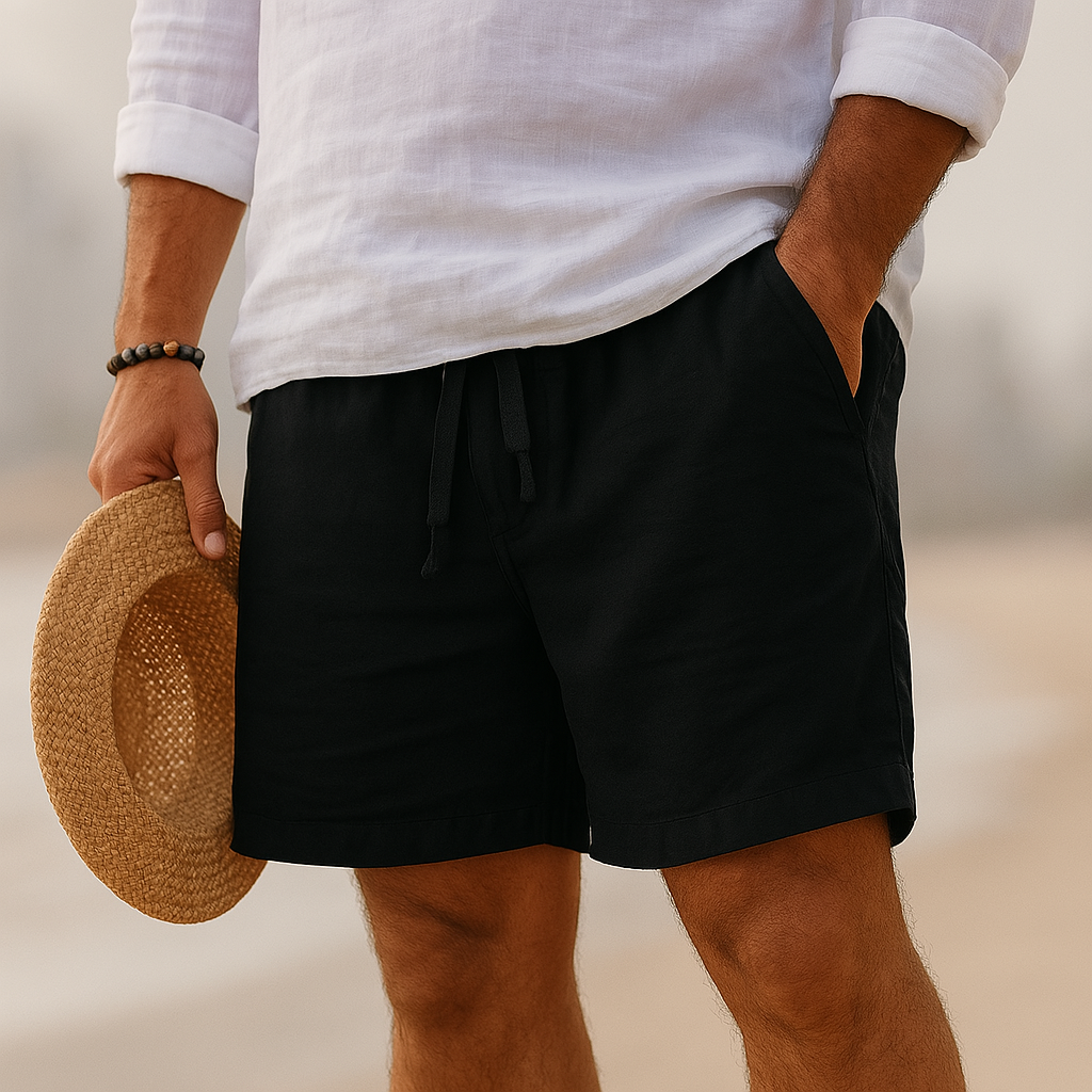 Tom Hollinger | Lässige Shorts aus Baumwoll-Leinen-Gemisch für Herren