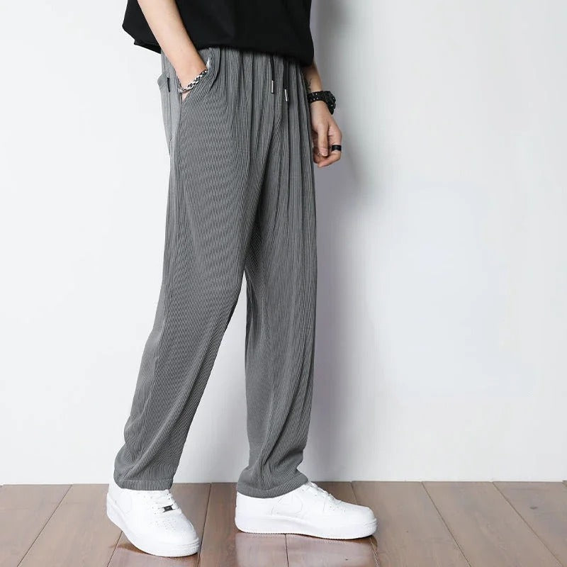 <tc>Tom Hollinger | Wide- Cut lounge pants with structure</tc>
