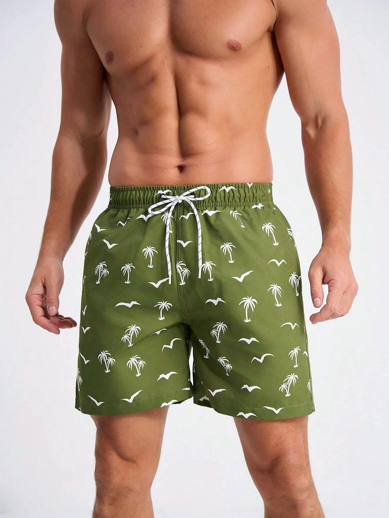 Tom Hollinger | Bade-Shorts mit Palmen-Print