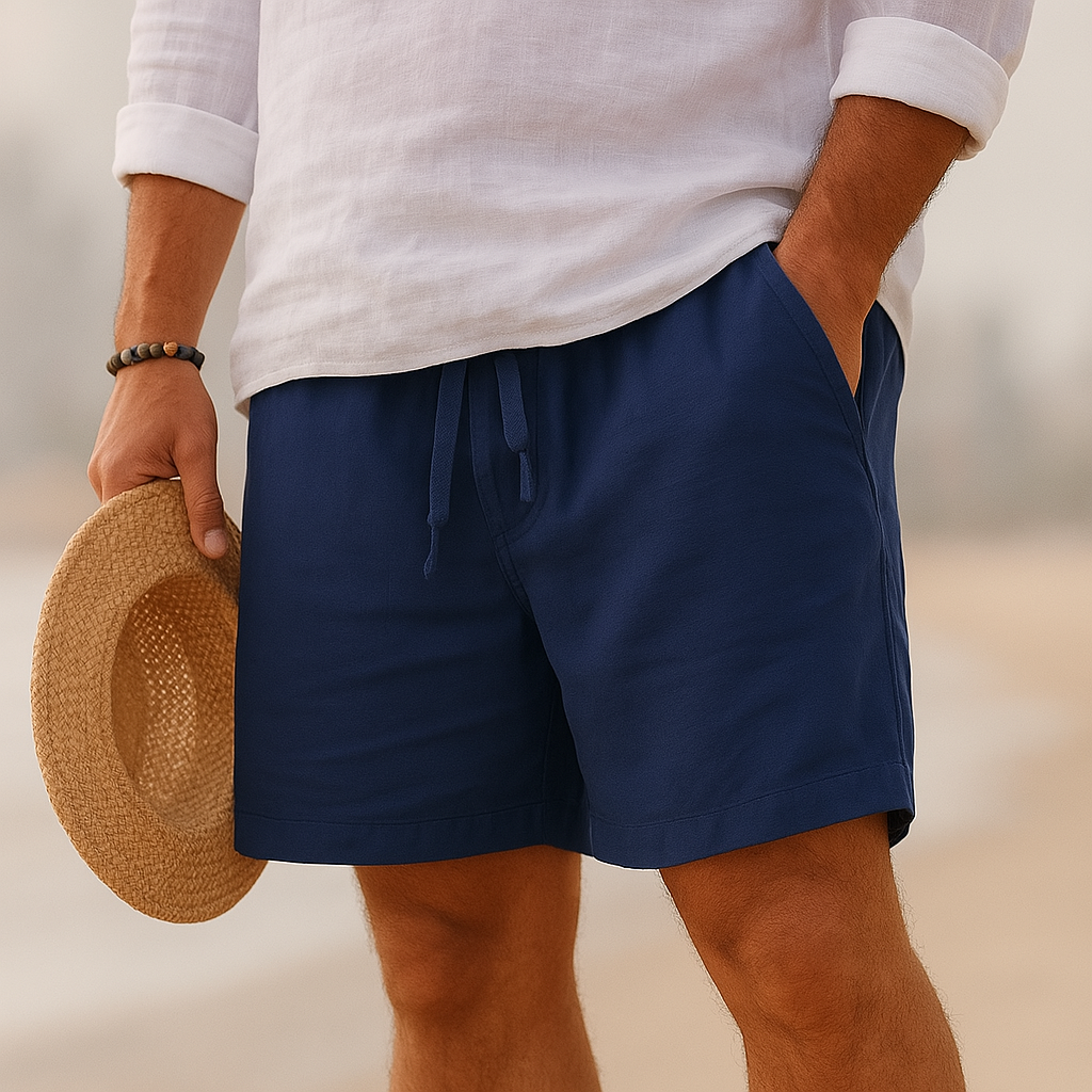 Tom Hollinger | Lässige Shorts aus Baumwoll-Leinen-Gemisch für Herren