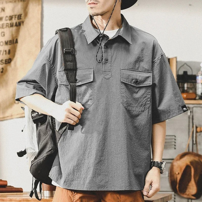Tom Hollinger | Lockeres Oversize-Hemd mit Brusttaschen