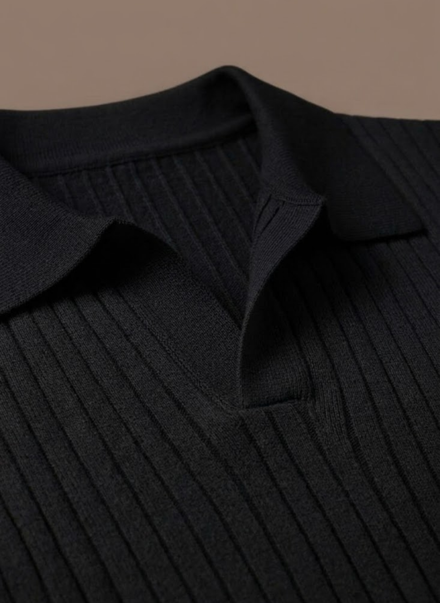 Tom Hollinger | Herren Rippenstrick Poloshirt Leicht Sommer Freizeit