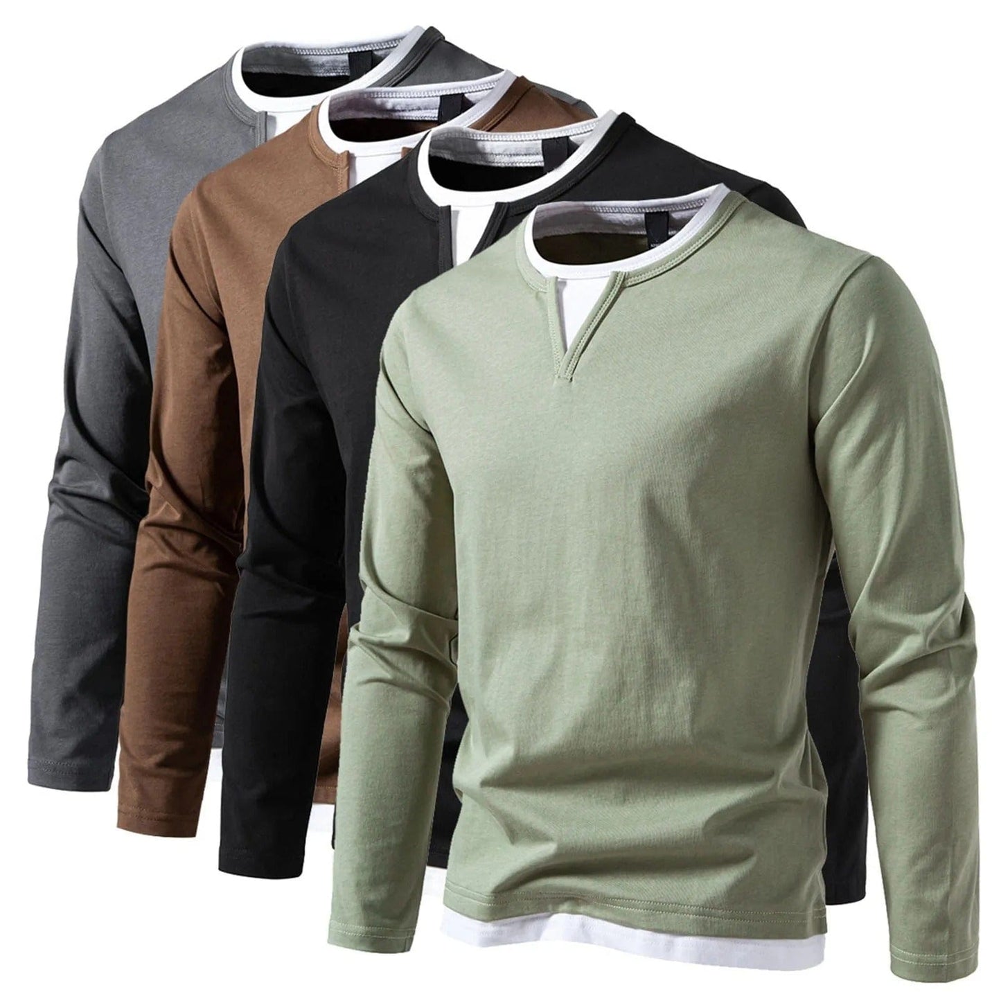 Tom Hollinger | Men's stylish long -sleeved shirt slim fit leisure top