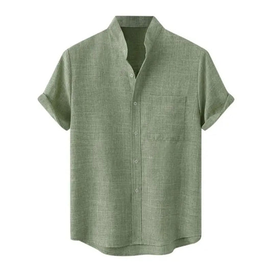 Tom Holinger | Airy summer shirt with stand -up collar