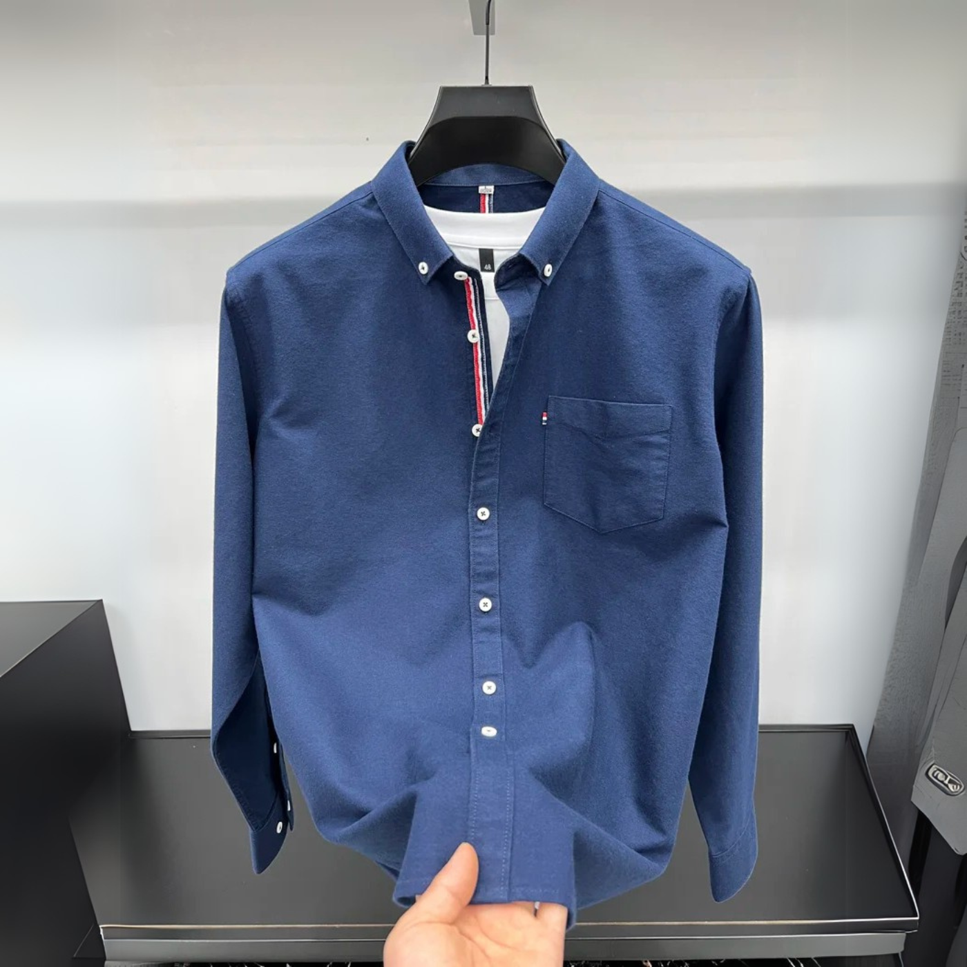 Tom Hollinger | Classic Oxford shirt with accent strips