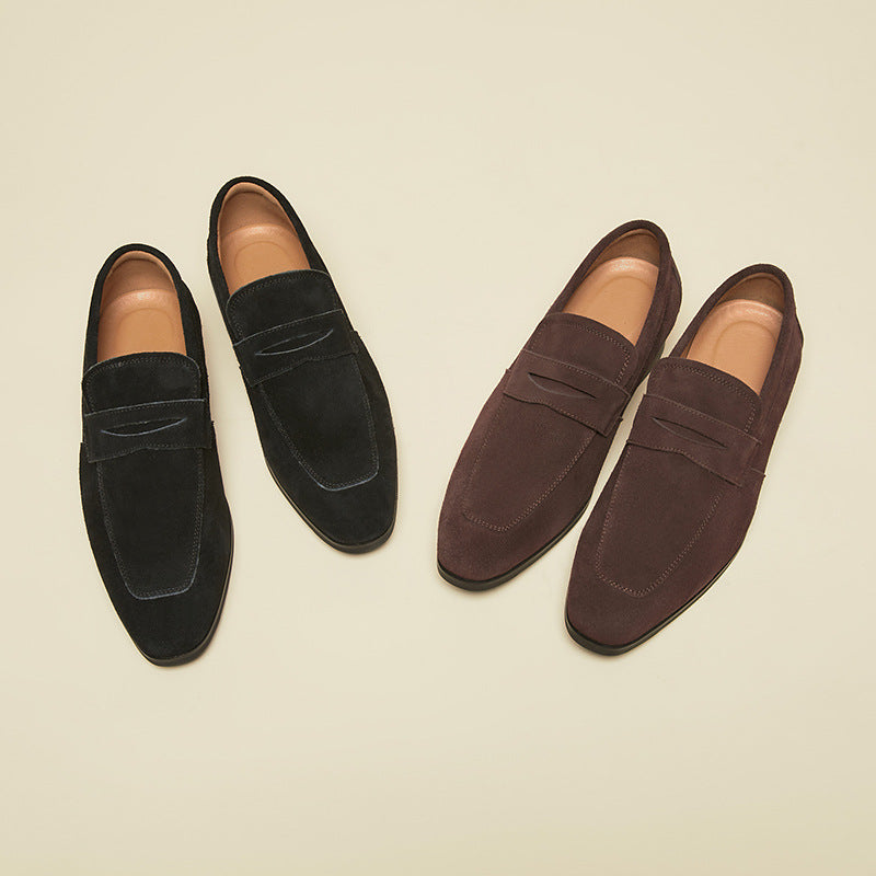 Tom Hollinger | Men's suede Penny Loafer Classic slipper shoes