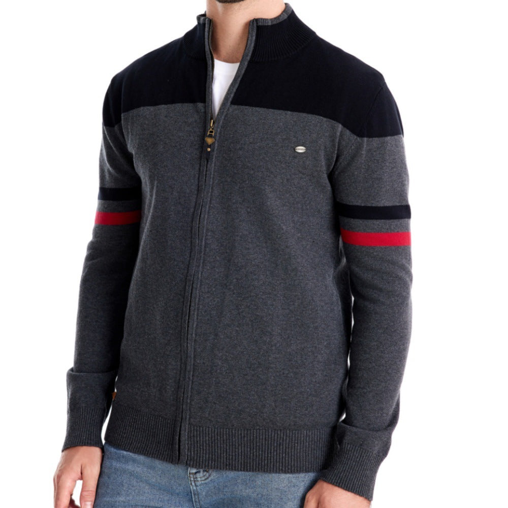 Tom Hollinger | Fashionable knitting cardigan for men