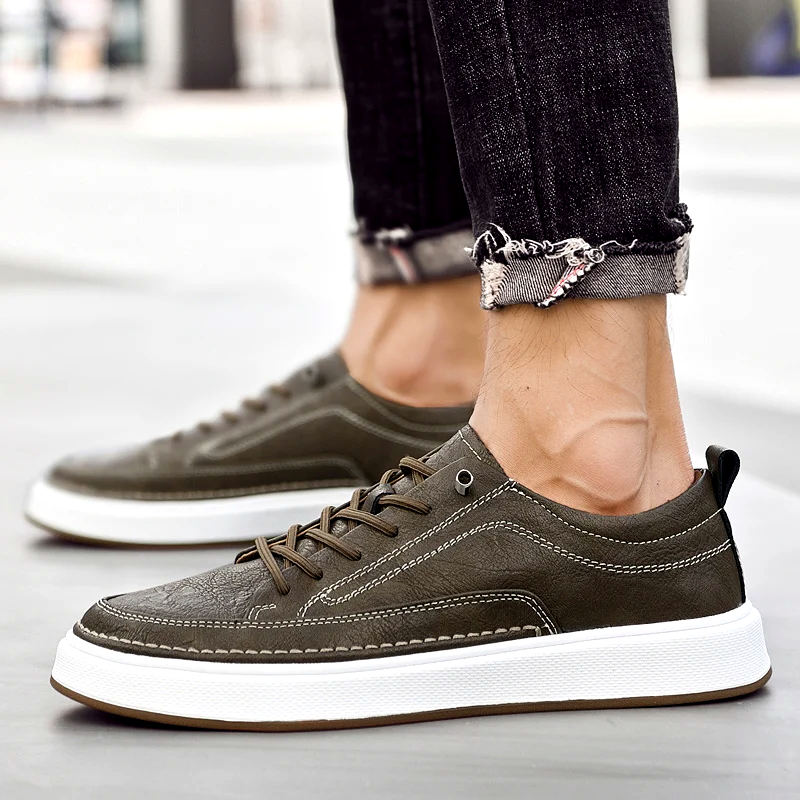 Tom Hollinger | Men's fashion leather sneakers