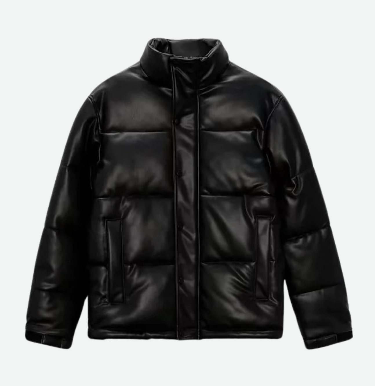 Tom Hollinger | Padded synthetic leather jacket