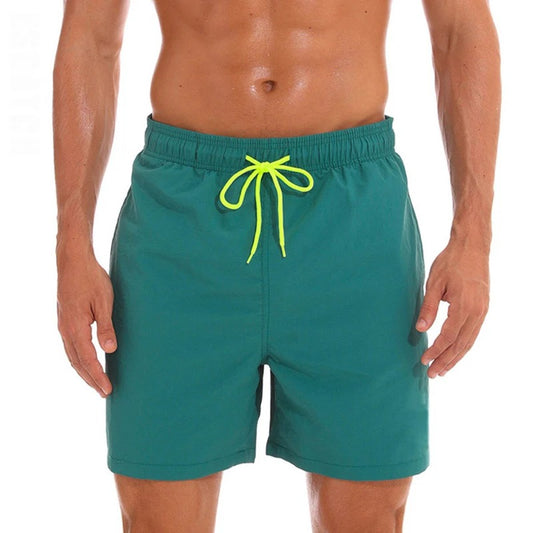 Tom Hollinger | Single -colored bathing shorts with a contrast cord