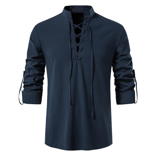 Tom Hollinger | Lace shirt with a stand -up collar