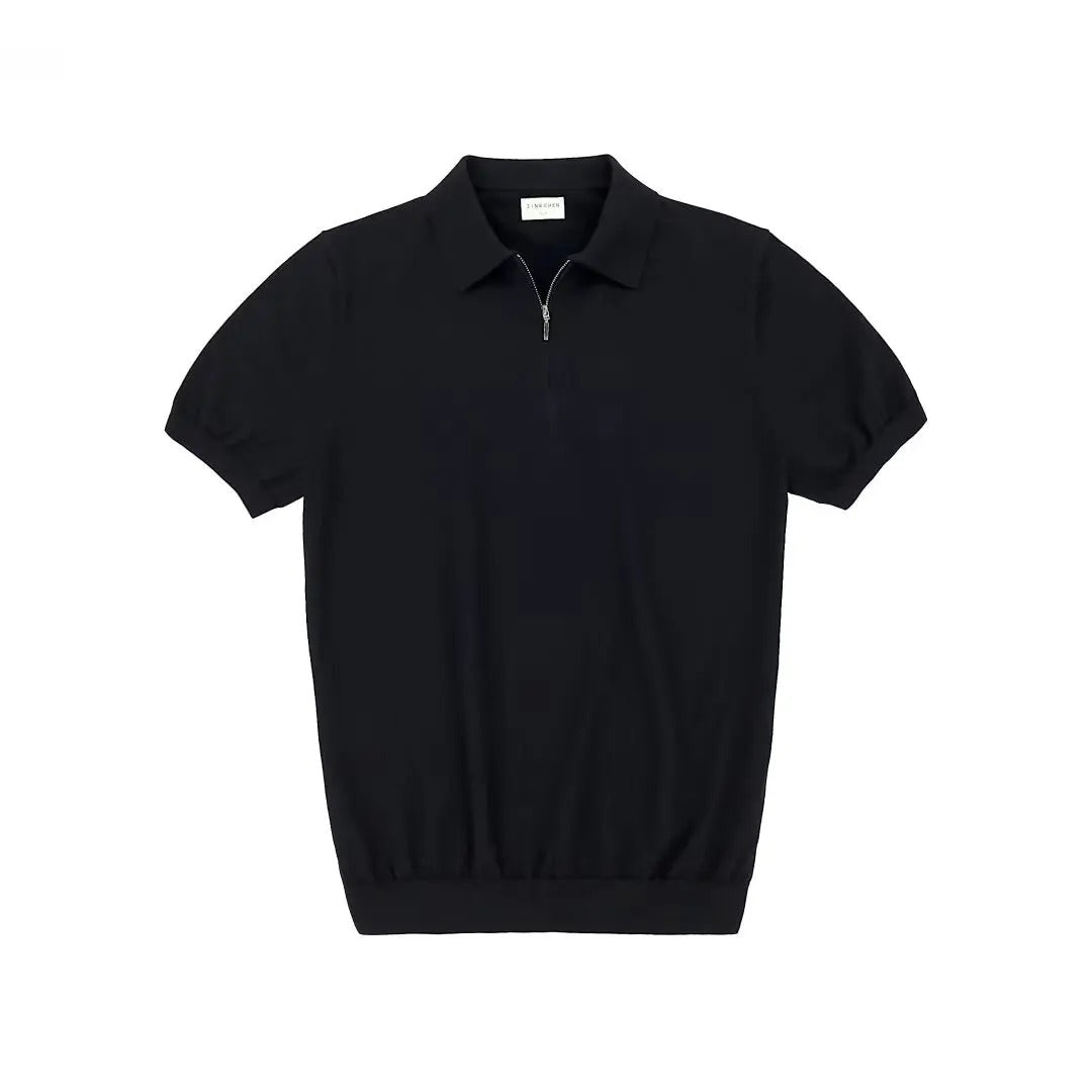 Tom Hollinger | Knitting polo shirt with zipper