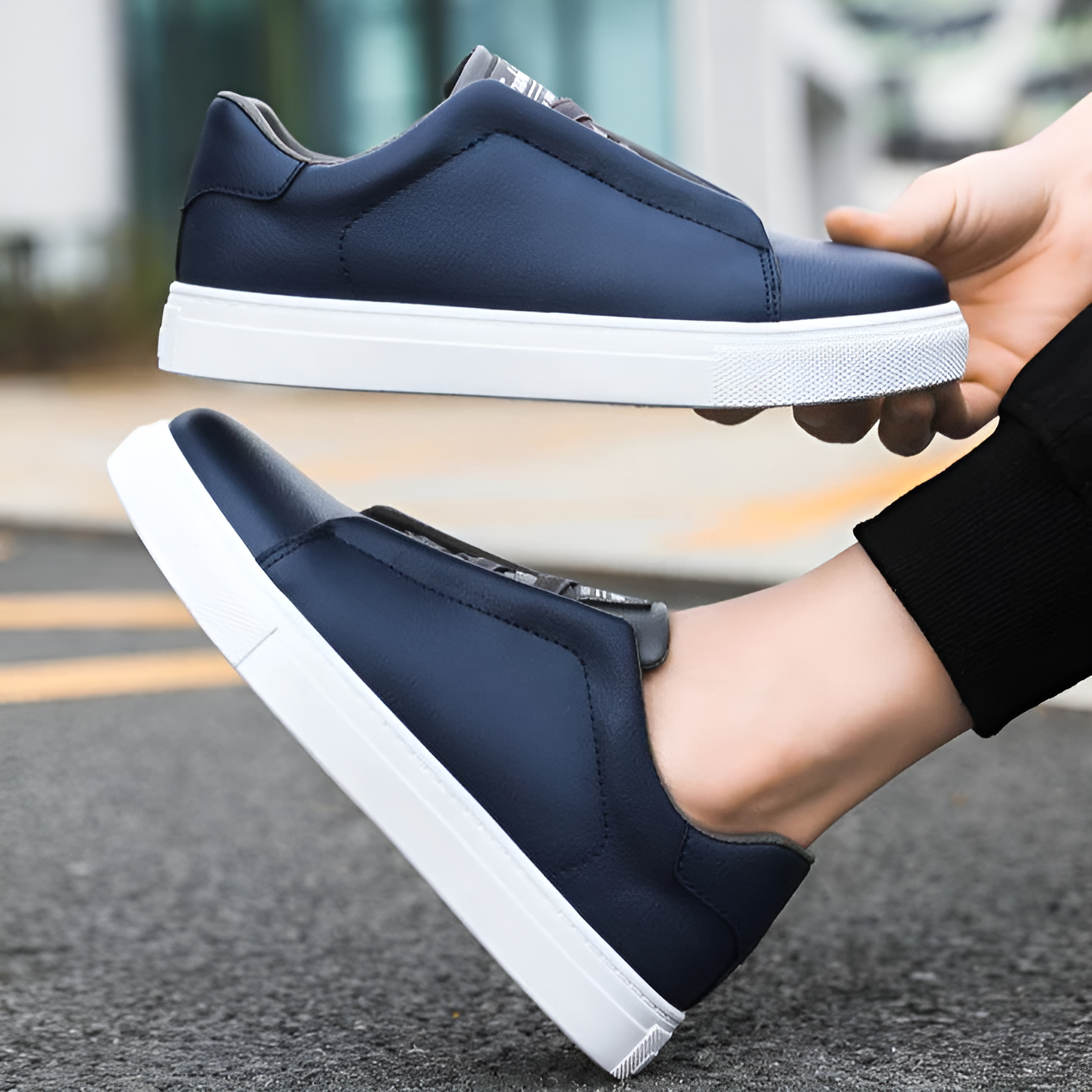 Chic minimalist casual sneakers