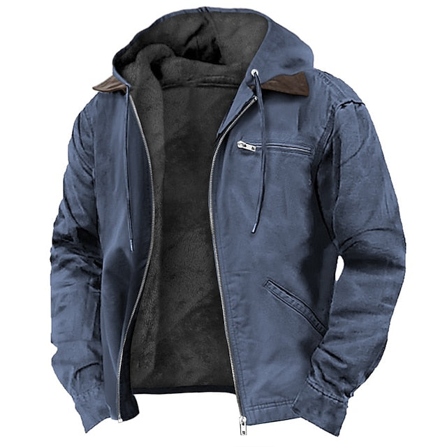Tom Hollinger | Men's Modern Hooded Outer Jacket with Drawstring Waist