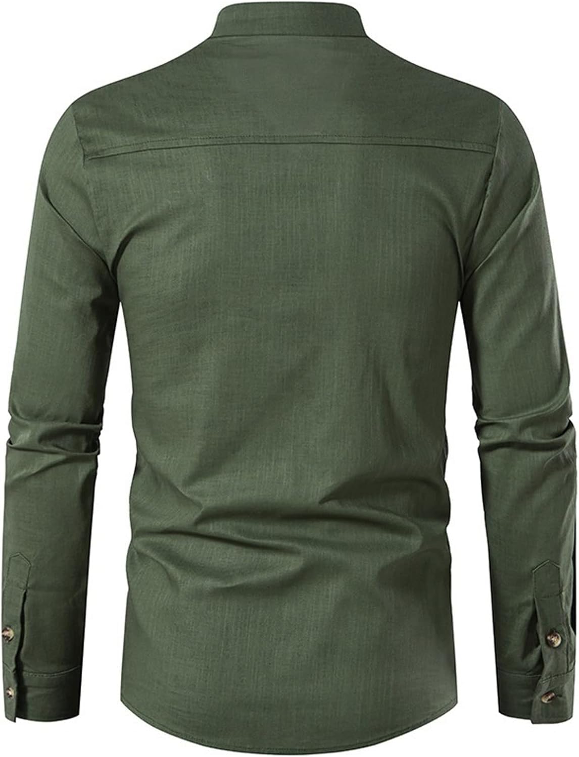 Tom Hollinger | Leichtes Leinen-Hemd mit Stehkragen