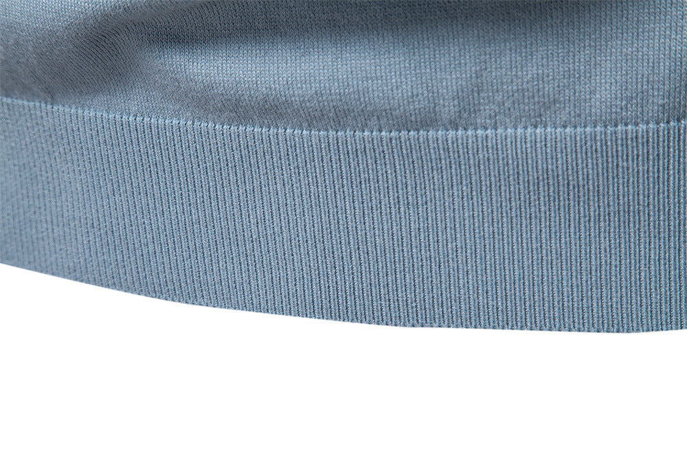 Tom Hollinger | Men's polo shirt with a V-neck, short-sleeved, two-tone, with ribbündchen