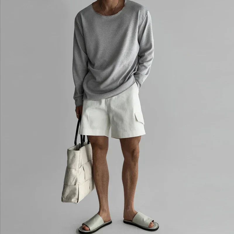 Breathable knit shirt for men