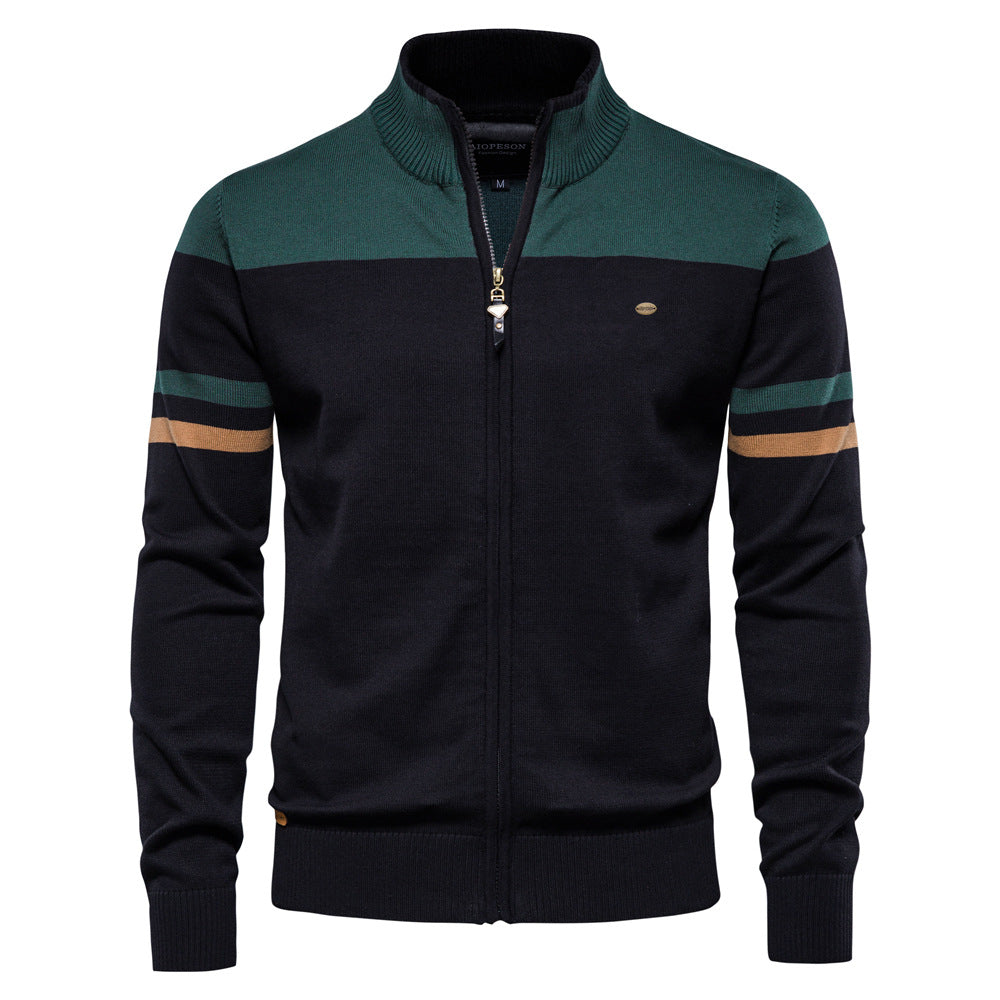 Tom Hollinger | Fashionable knitting cardigan for men