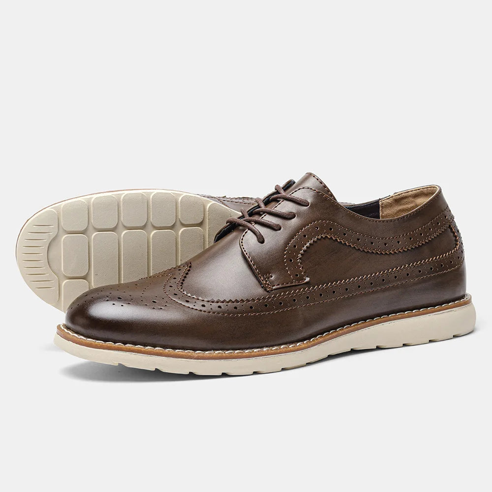 Braune Lederschuhe für Herren