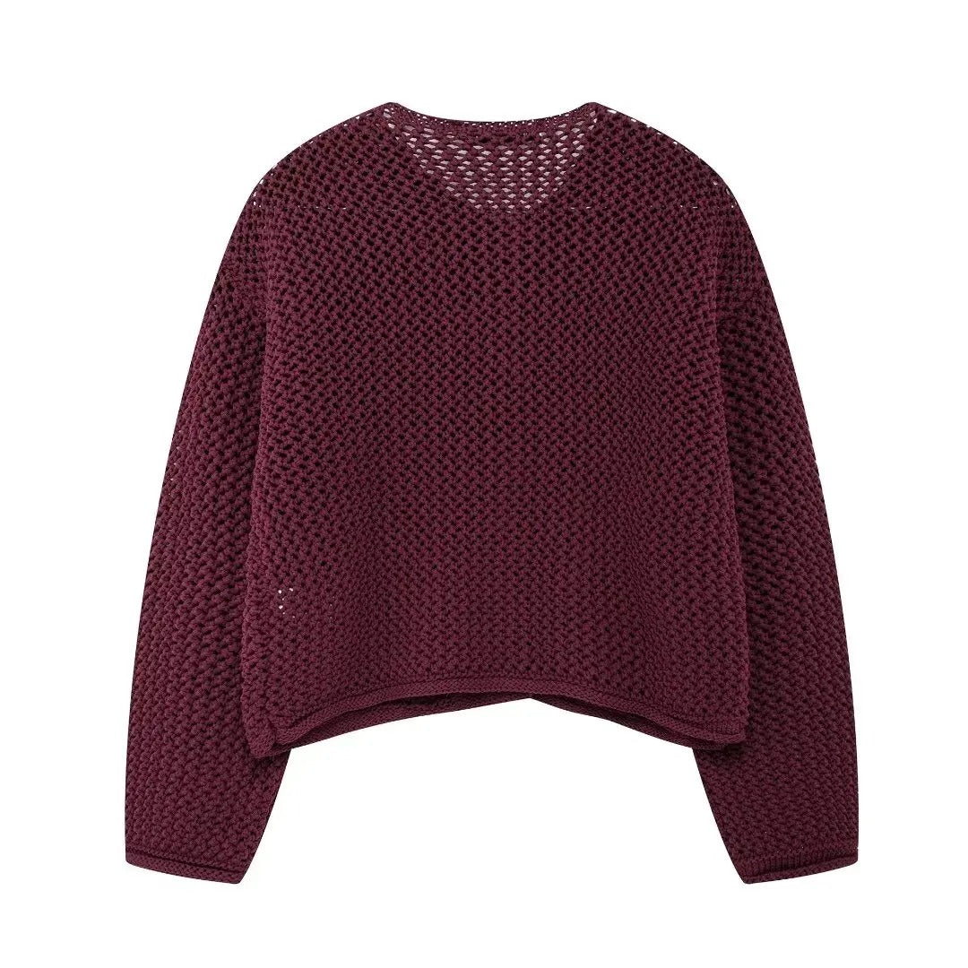 Tom Hollinger | Strickjacke mit Grobstrickmuster