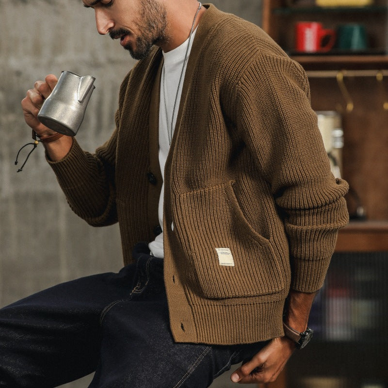 Tom Hollinger | Men's knitted cardigan sweater