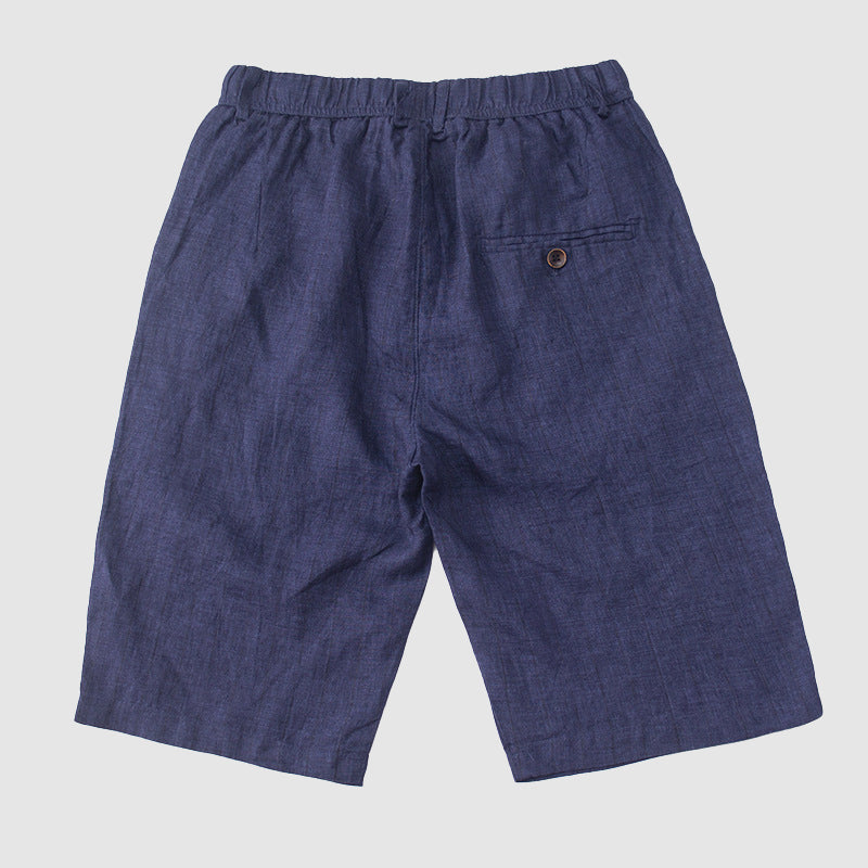 Tom Hollinger | Herren Leinen-Shorts mit hoher Taille