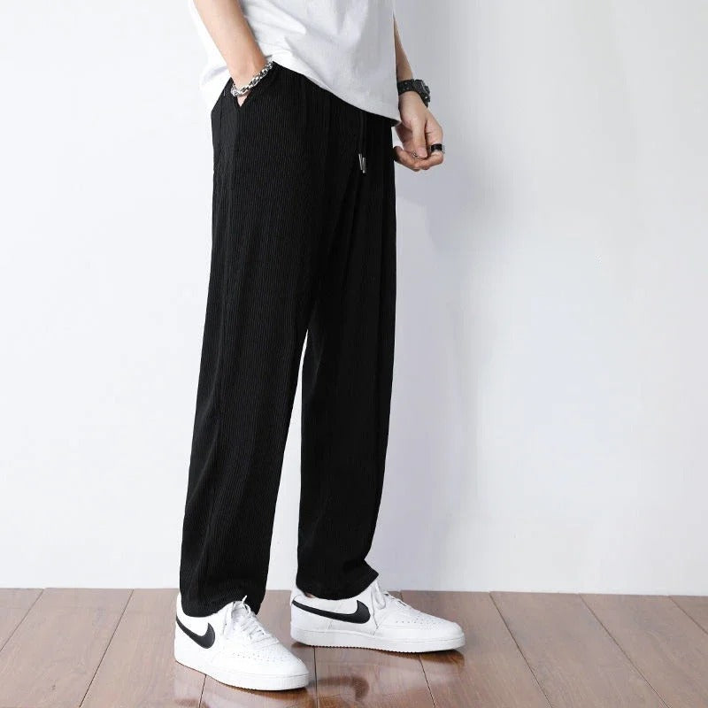 <tc>Tom Hollinger | Wide- Cut lounge pants with structure</tc>