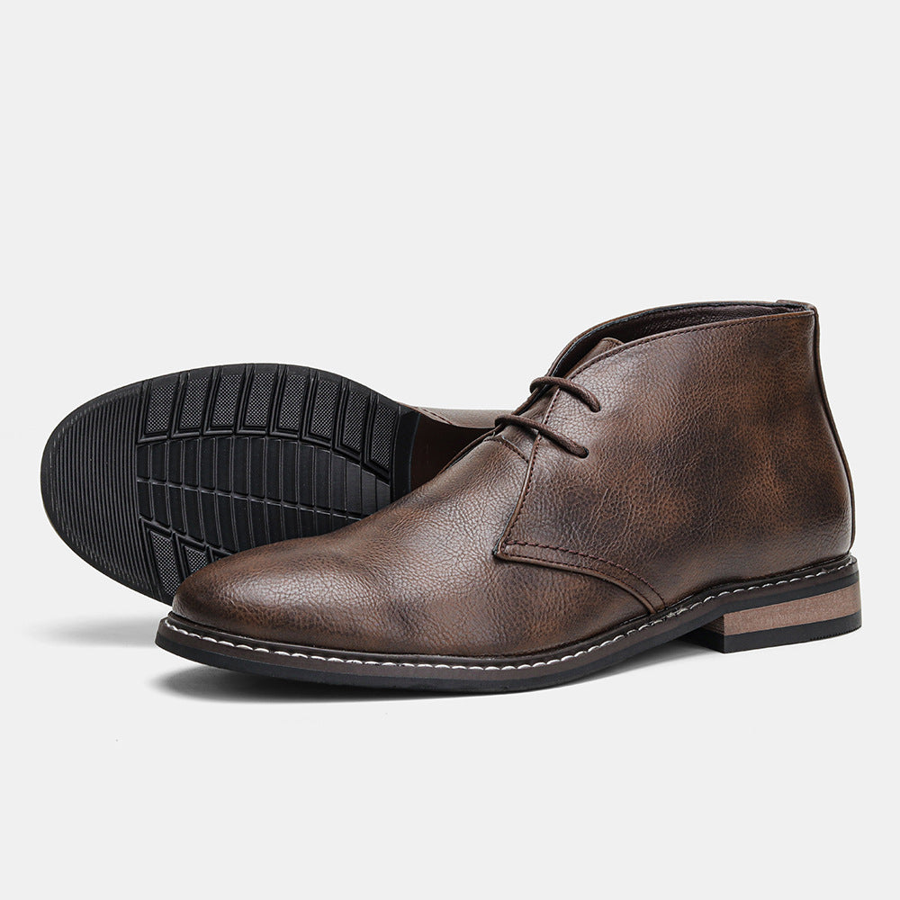 Braune Herren Lederstiefel