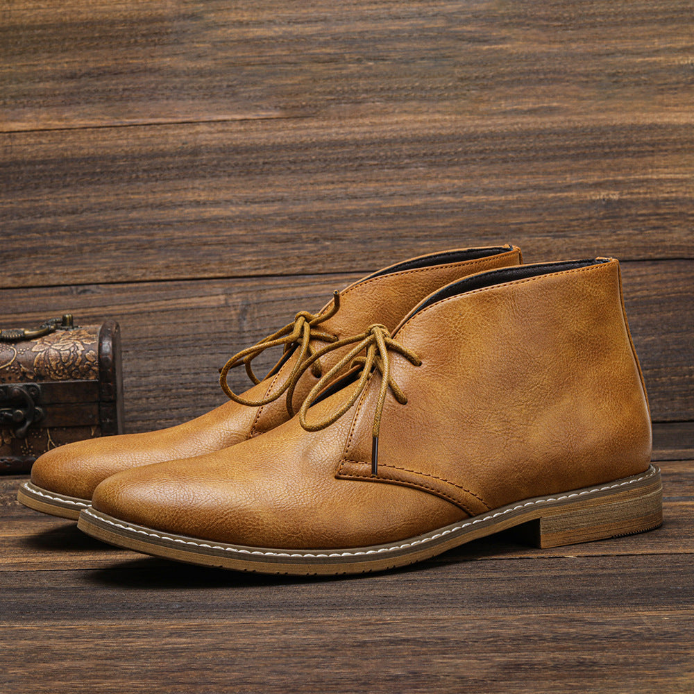 Braune Herren Lederstiefel