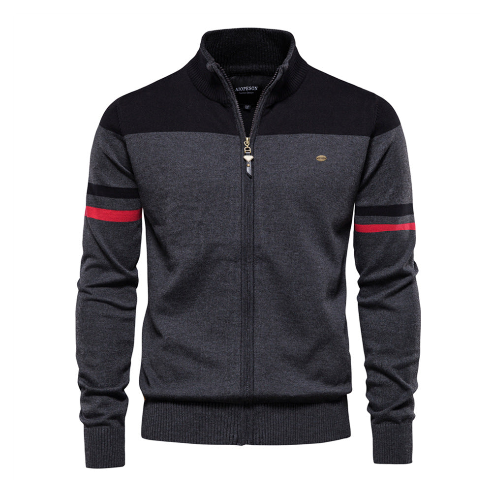 Tom Hollinger | Fashionable knitting cardigan for men