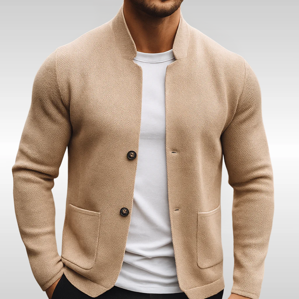Tom Hollinger | Herren Strickcardigan Mit Struktur