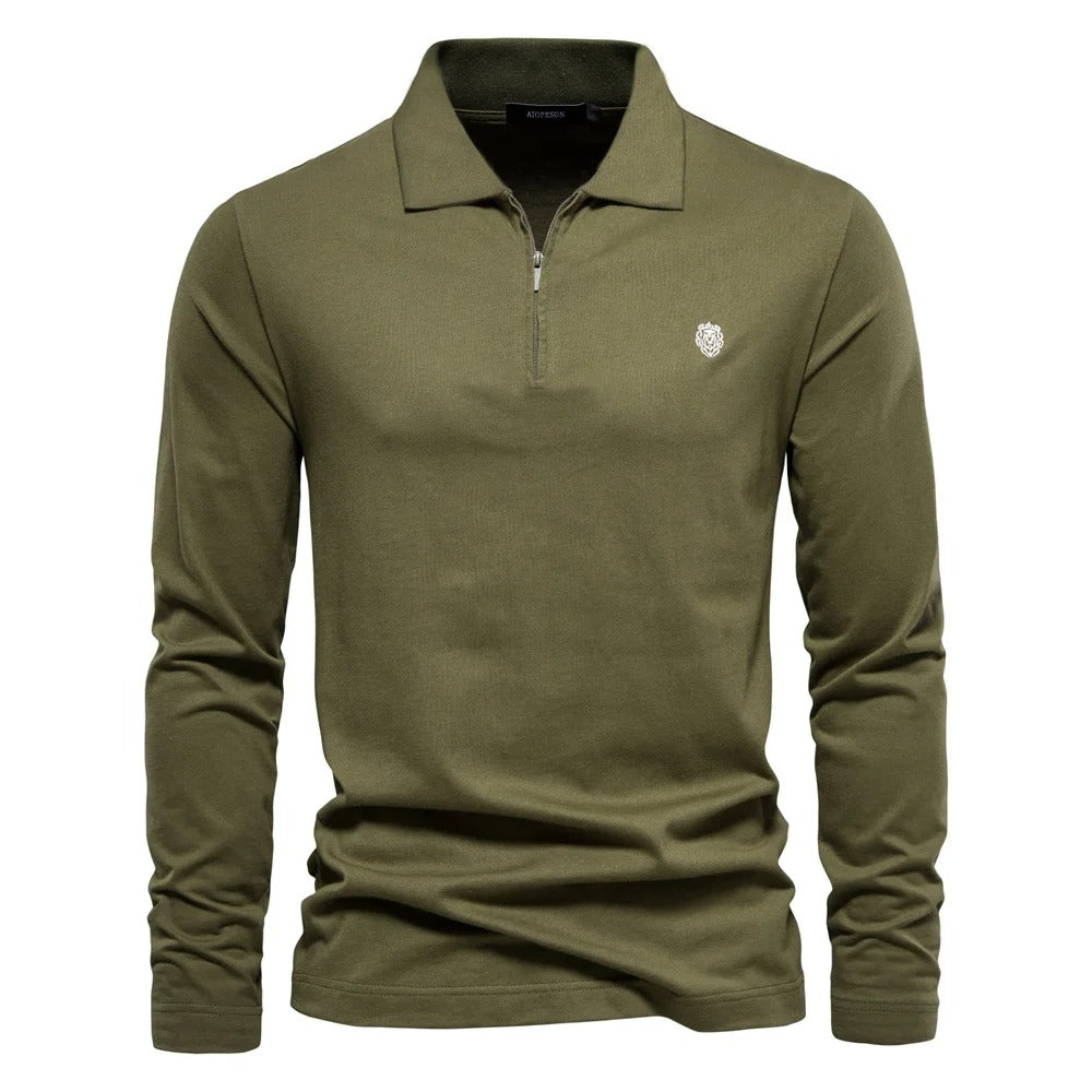Tom Hollinger | Long-sleeved polo shirt with zipper