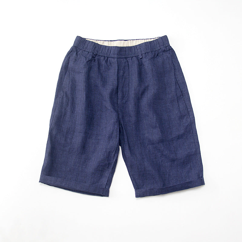Tom Hollinger | Herren Leinen-Shorts mit hoher Taille