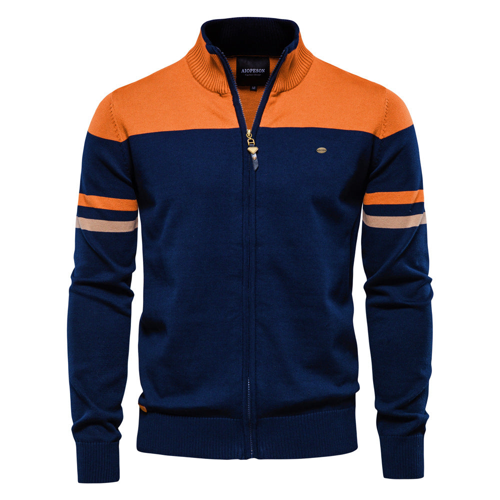 Tom Hollinger | Fashionable knitting cardigan for men