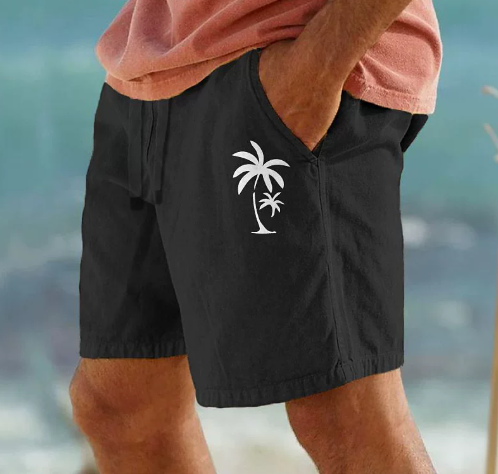 Tom Hollinger | Summer shorts with palm embroidery