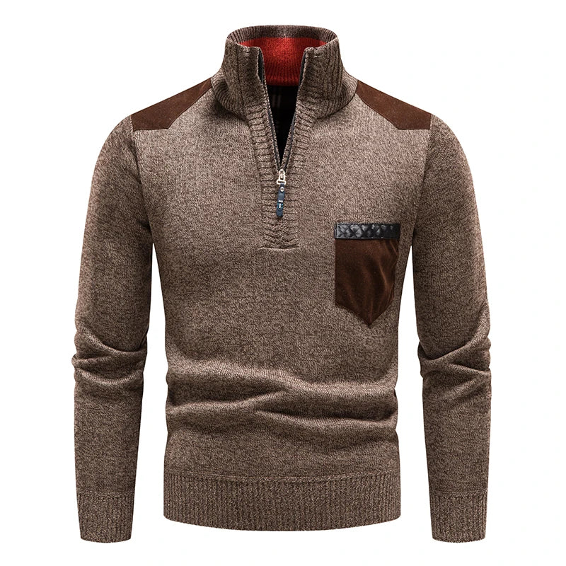 Tom Hollinger | Classic knitting sweater with zipper