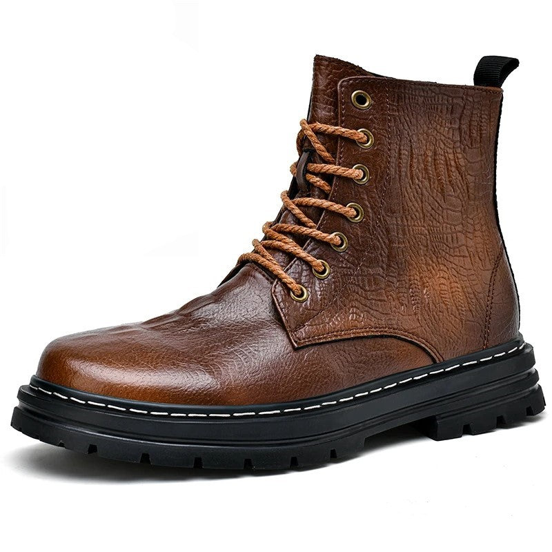 Tom Hollinger | Winterstiefel mit Krokodil-Prägung