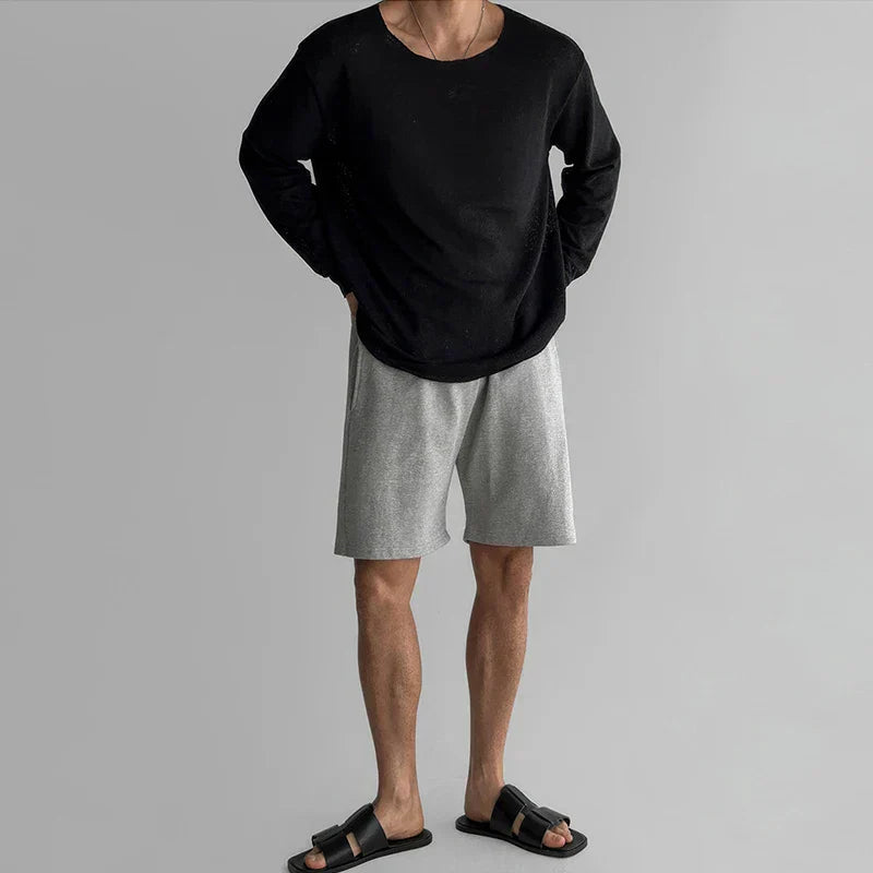 Breathable knit shirt for men