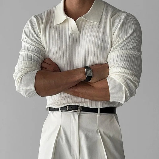 Tom Hollinger | Structured polo shirt with long arm