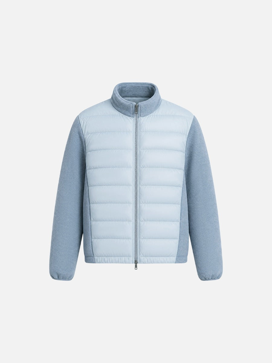 Hybrid Steppjacke Mit Fleece Stehkragen Relaxed Fit