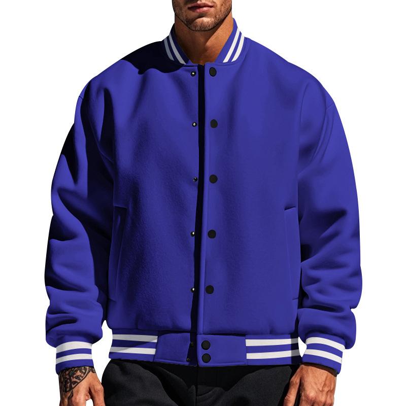 Tom Hollinger | Classic baseball jacket with buttons and stand-up collar
