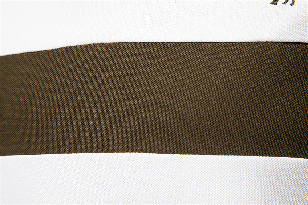 Tom Hollinger | Men's polo shirt with short sleeves and striped embroidery