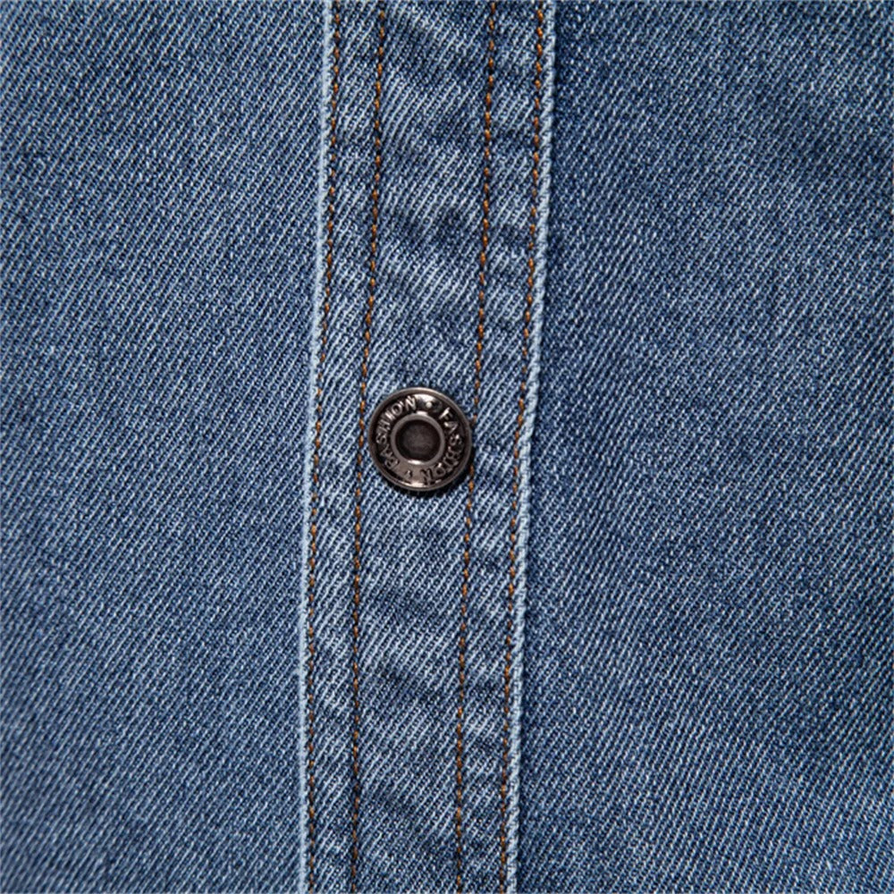 Tom Hollinger | Men Classic Cotton Denim Shirt