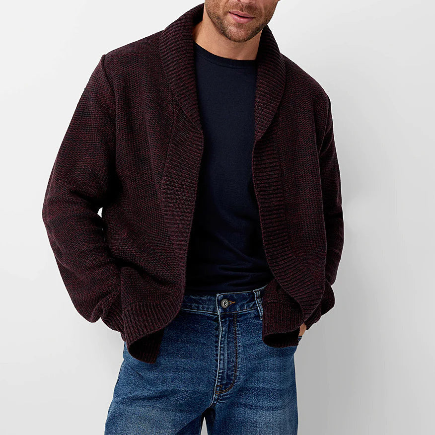 Tom Hollinger | Herren Wollstrick-Cardigan-Pullover