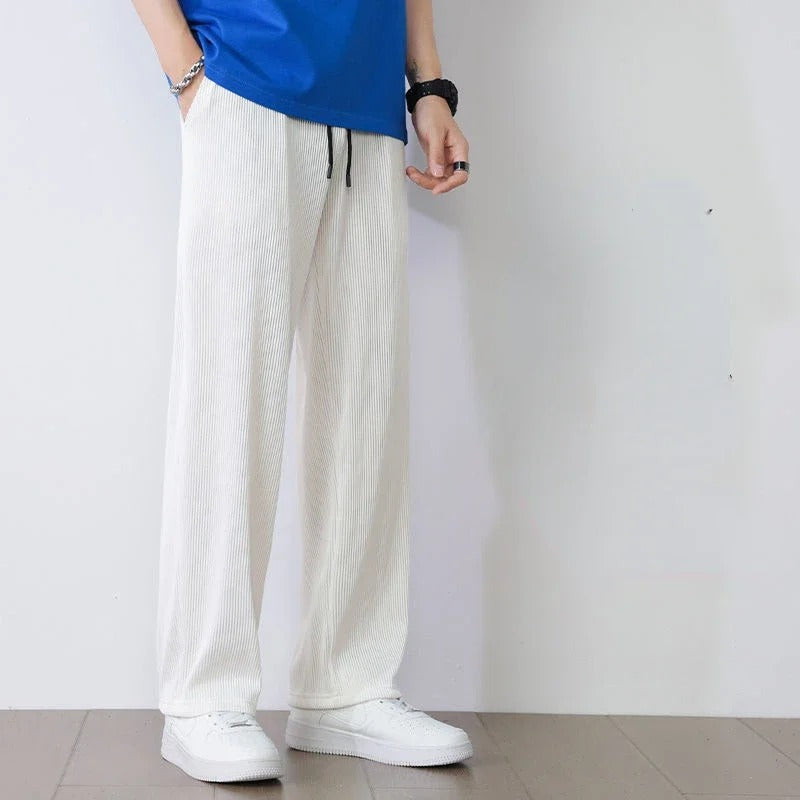 <tc>Tom Hollinger | Wide- Cut lounge pants with structure</tc>