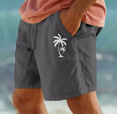Tom Hollinger | Summer shorts with palm embroidery