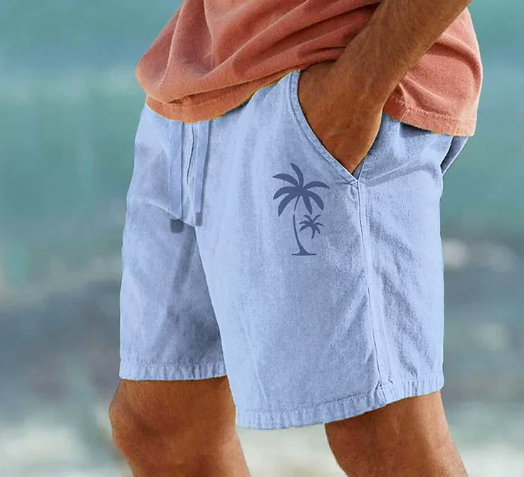 Tom Hollinger | Summer shorts with palm embroidery