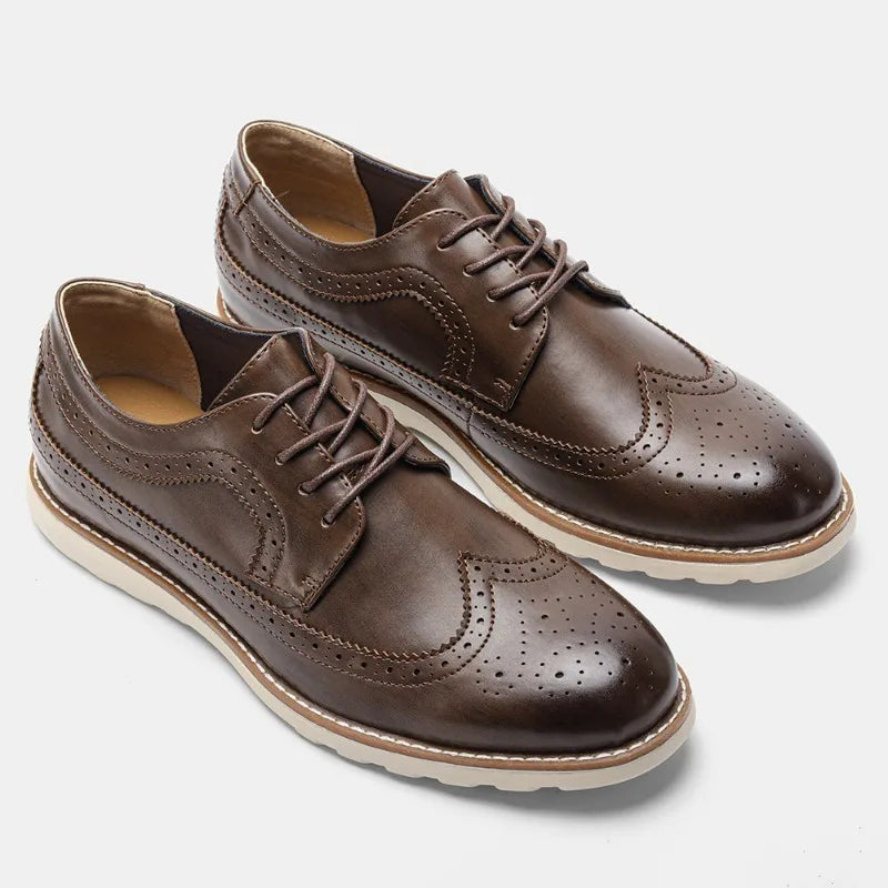 Braune Lederschuhe für Herren