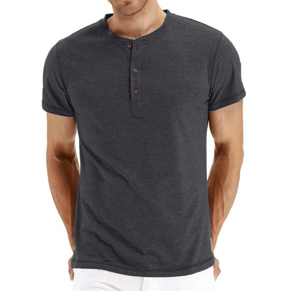 Tom Hollinger | Slim Fit Henley T-shirt made of cotton