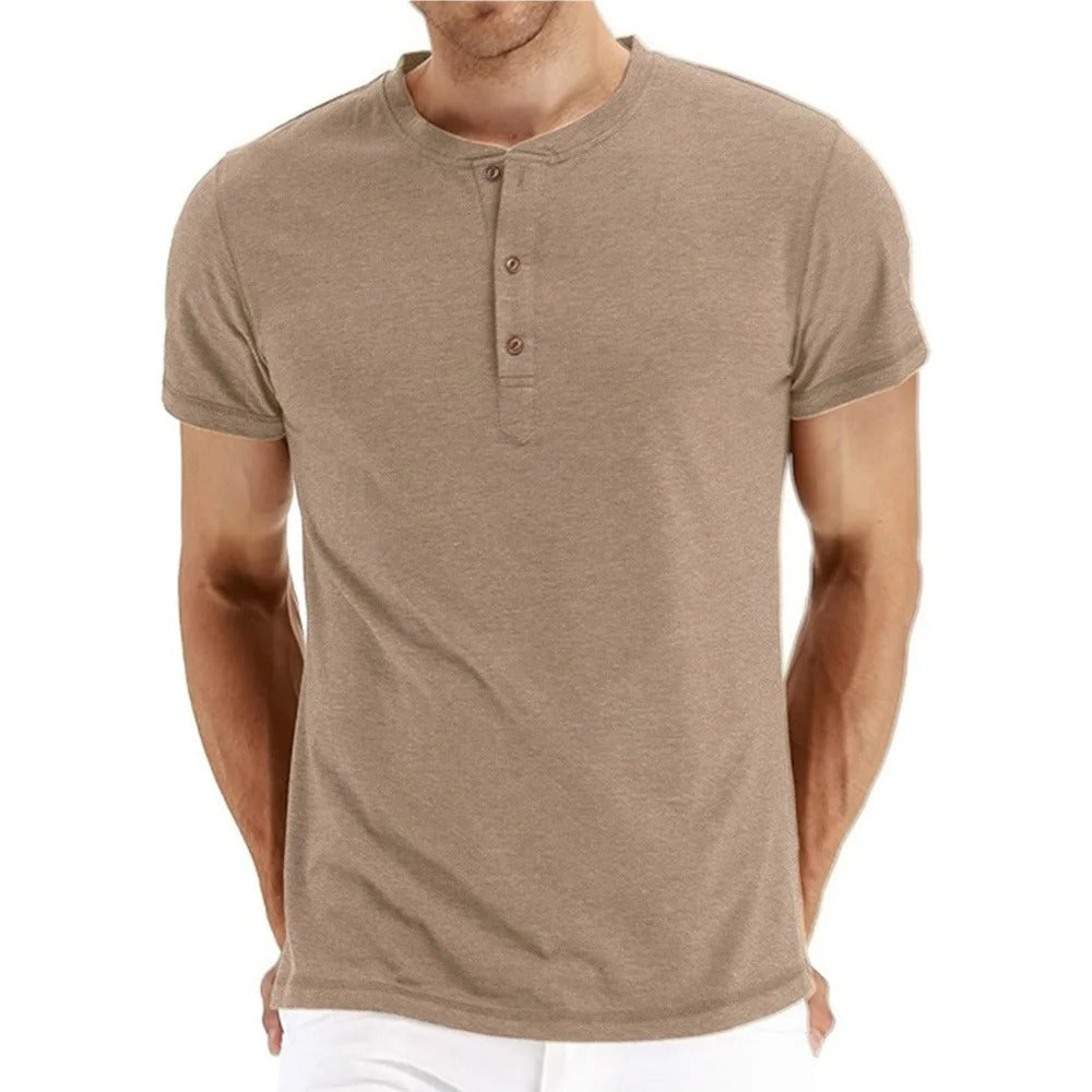 Tom Hollinger | Slim Fit Henley T-shirt made of cotton